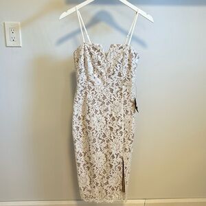 Lulus lace midi dress.
